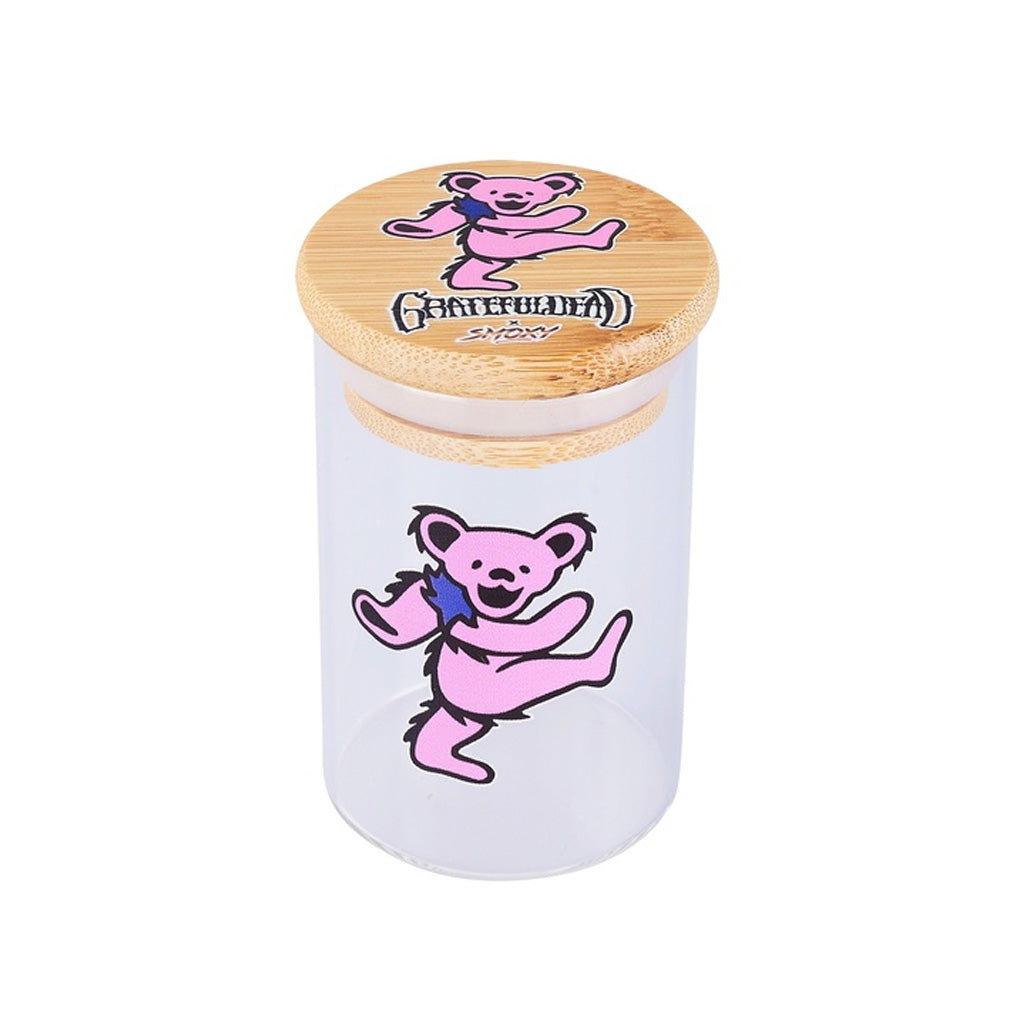 GRATEFUL DEAD GLASS STASH JAR - Discreet Smoker