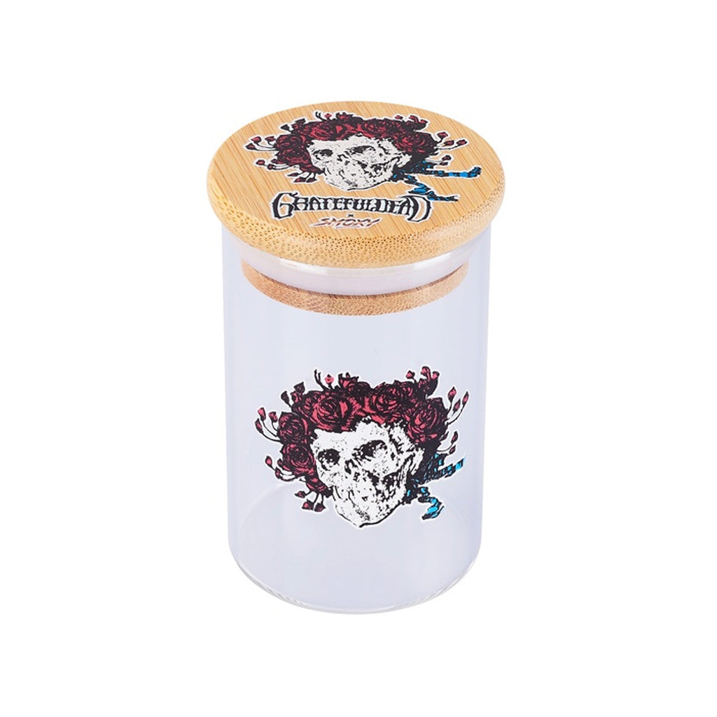 GRATEFUL DEAD GLASS STASH JAR - Discreet Smoker