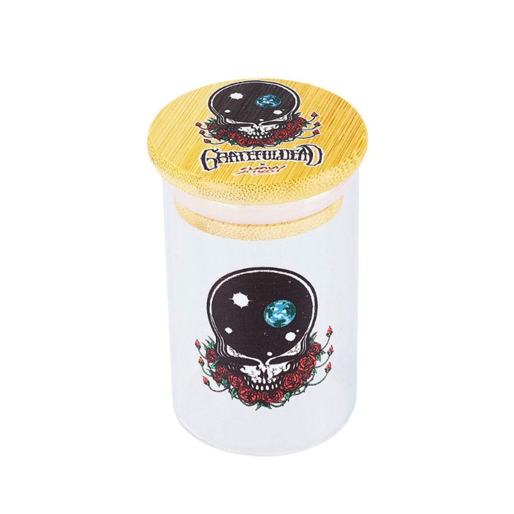 GRATEFUL DEAD GLASS STASH JAR - Discreet Smoker
