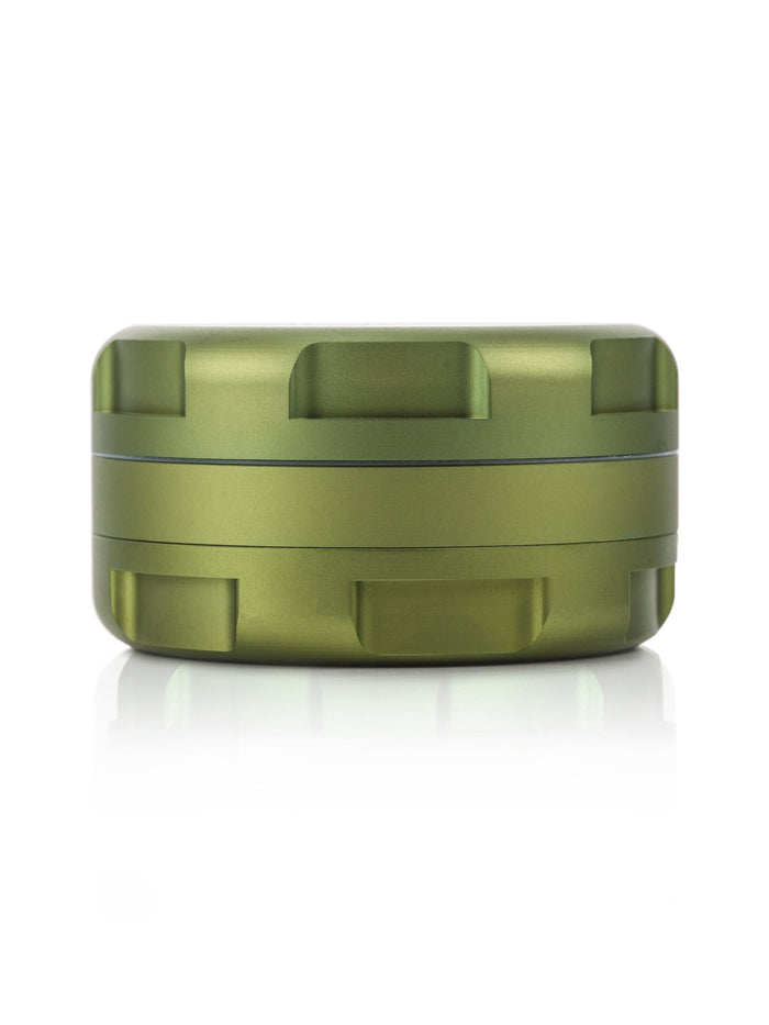 GRAV Portable 3-Piece Aerospace Aluminum Grinder - Compact & Strong, Chartreuse