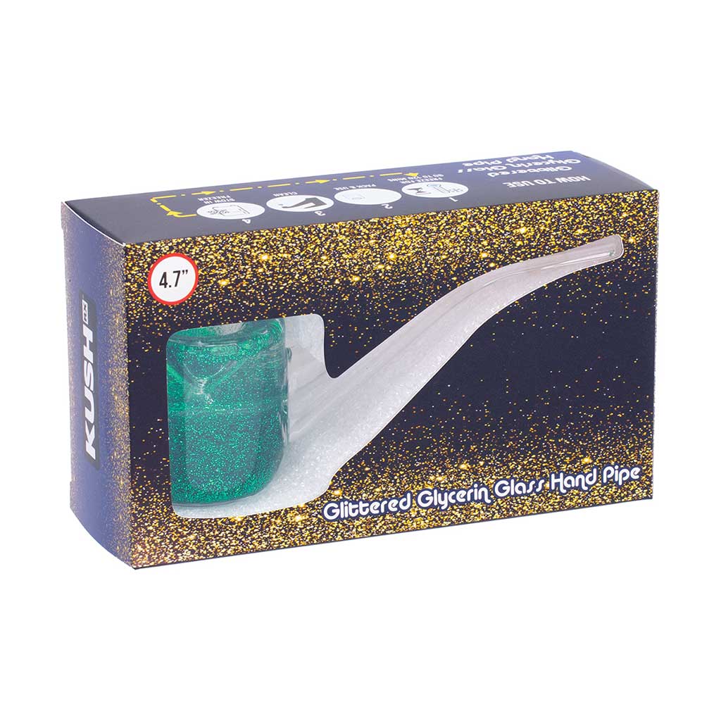 LIQUID GLITTER SHERLOCK HAND PIPE - Discreet Smoker