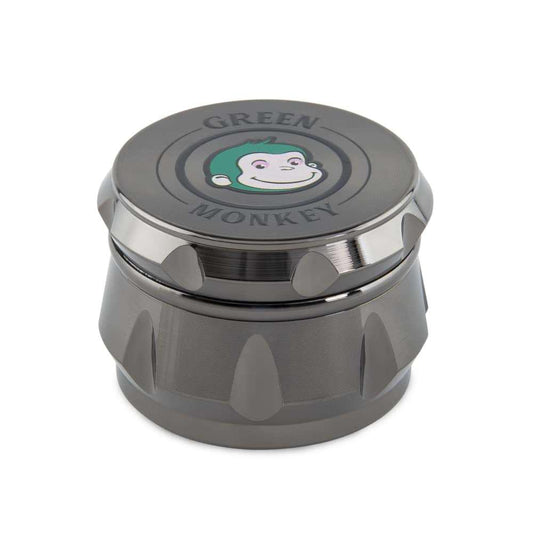 Green Monkey Grinder - Baboon Crown 4pc - 50mm - Discreet Smoker