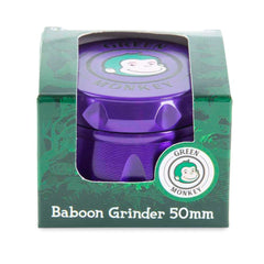 Green Monkey Grinder - Baboon Crown 4pc - 50mm - Discreet Smoker