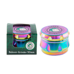 Green Monkey Grinder - Baboon Crown 4pc - 50mm - Discreet Smoker