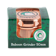 Green Monkey Grinder - Baboon Crown 4pc - 50mm - Discreet Smoker