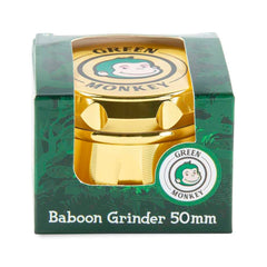 Green Monkey Grinder - Baboon Crown 4pc - 50mm - Discreet Smoker