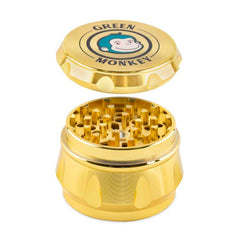Green Monkey Grinder - Baboon Crown 4pc - 50mm - Discreet Smoker