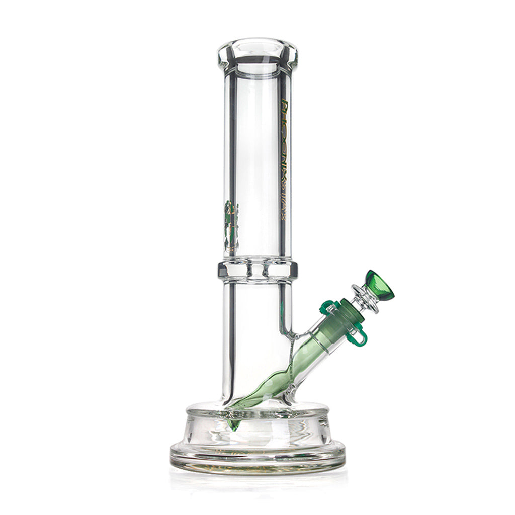 PHOENIX STAR 7MM TUBE BONG WITH THICK BASE 12 INCH - Discreet Smoker