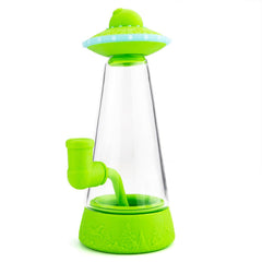 Glass Silicone UFO Bong - Discreet Smoker