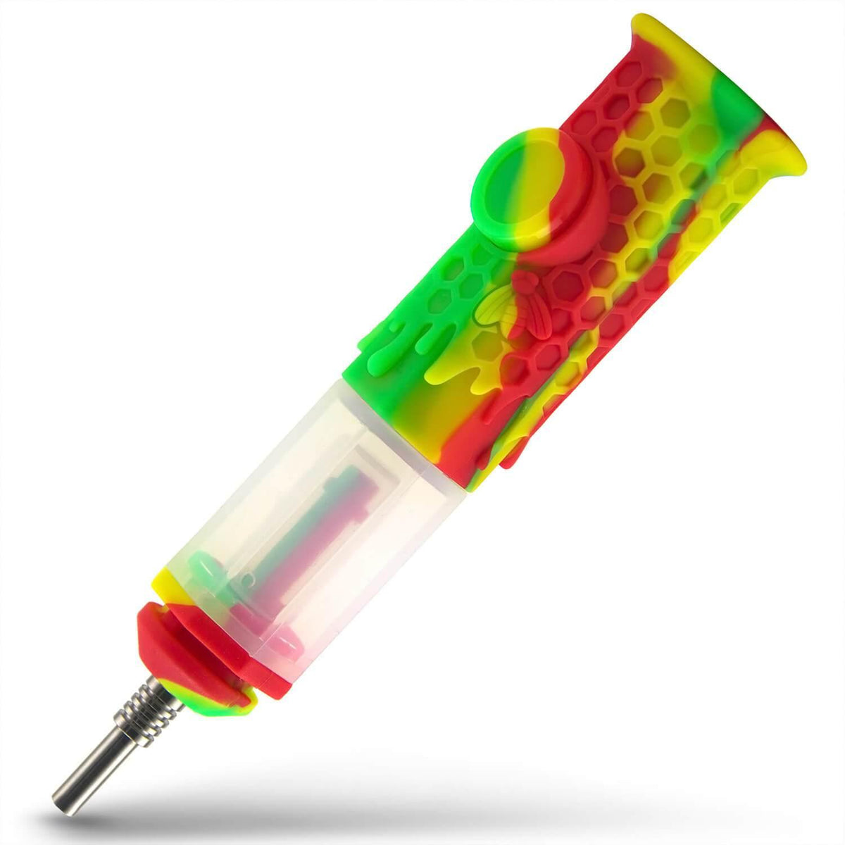 Silicone Honeycomb Honey Straw 7" - Discreet Smoker