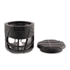 Ooze Prizm Silicone-Wrapped Glass Stash Jar - Discreet Smoker