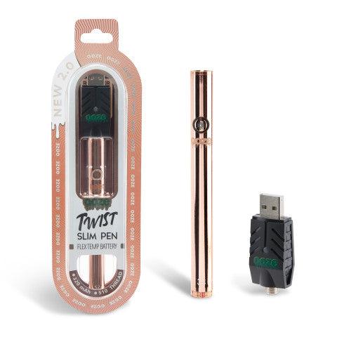 Ooze Twist Slim Pen 2.0 510 Thread Vaporizer Battery - Discreet Smoker