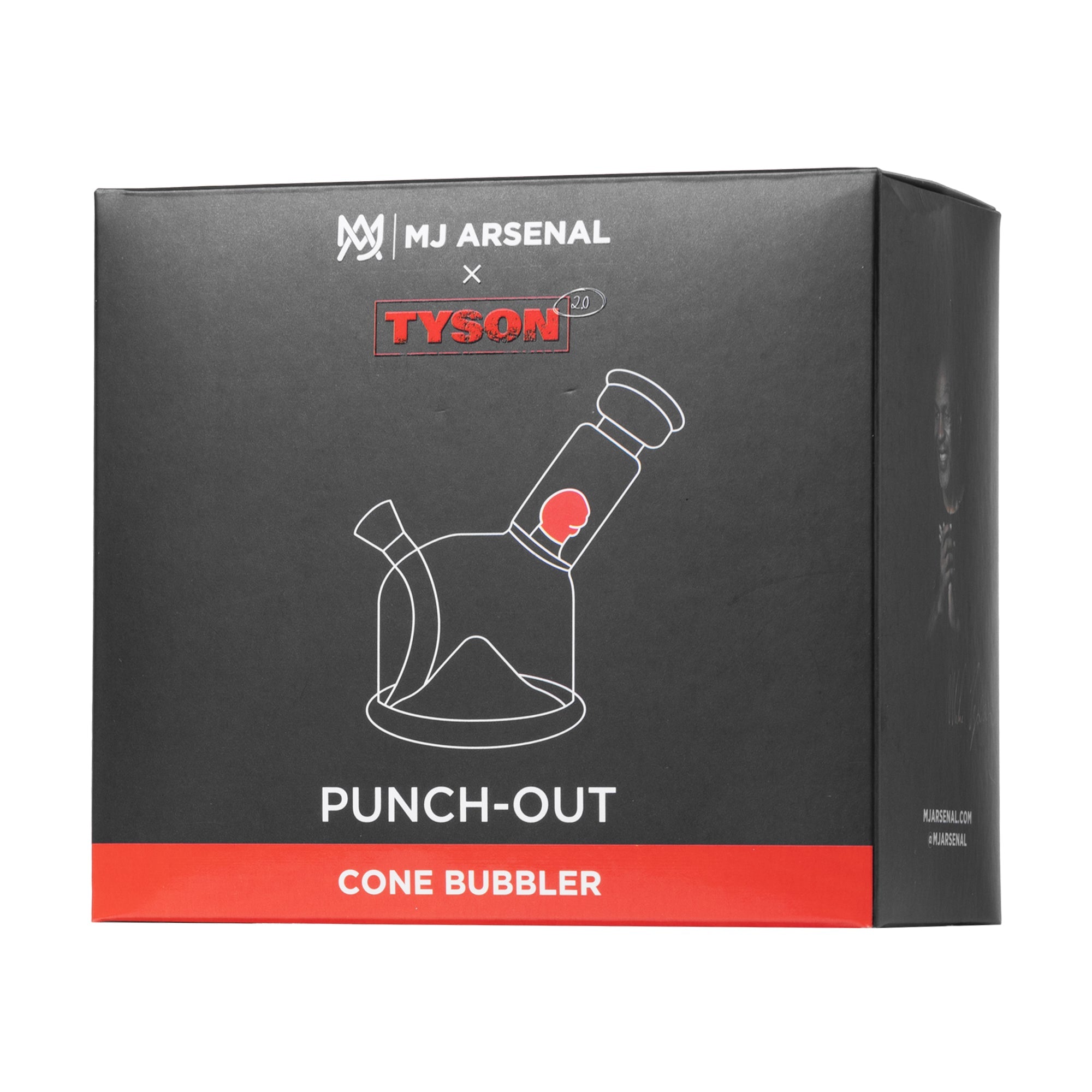 MJ Arsenal x Tyson 2.0 Punch-Out Bubbler - Discreet Smoker
