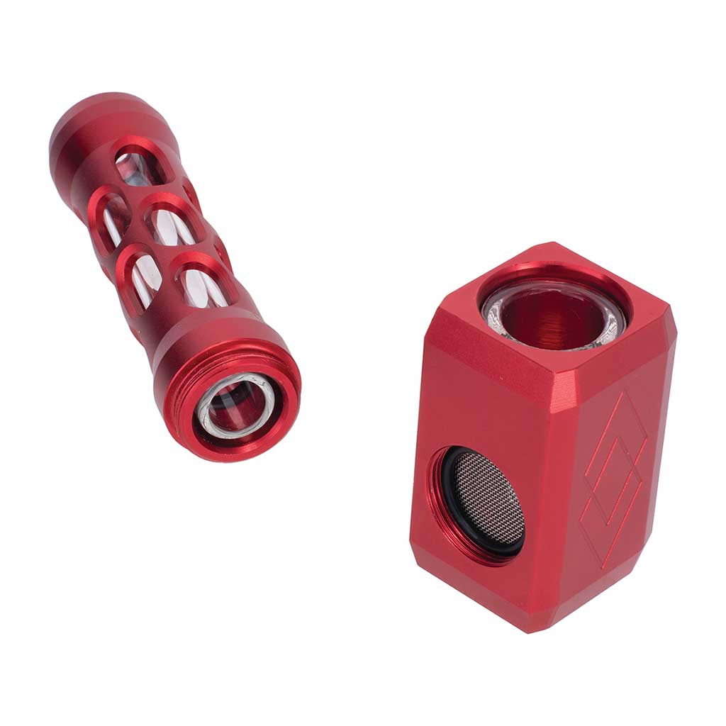 HAMMER ALUMINIUM GLASS PIPE - Discreet Smoker