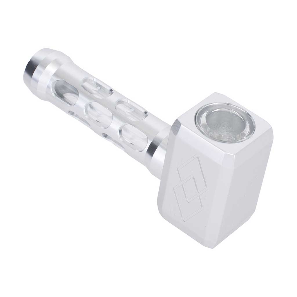 HAMMER ALUMINIUM GLASS PIPE - Discreet Smoker