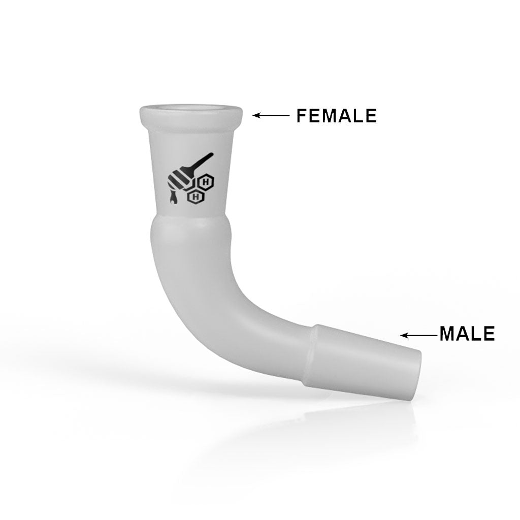 GLASS ELBOW ADAPTER - Discreet Smoker