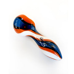 Colorburst Linework Spoon Pipe - Discreet Smoker