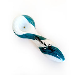 Colorburst Linework Spoon Pipe - Discreet Smoker