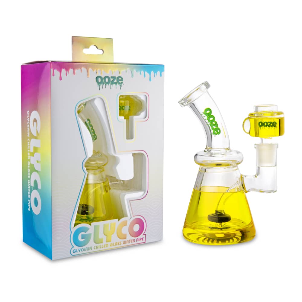 Ooze Glyco Bong Glycerin Chilled Glass Water Pipe - Discreet Smoker