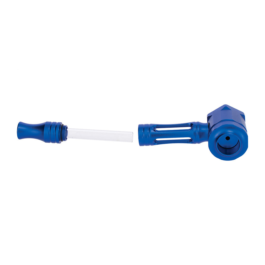 HEX CHAMBER ALUMINUM GLASS PIPE - Discreet Smoker