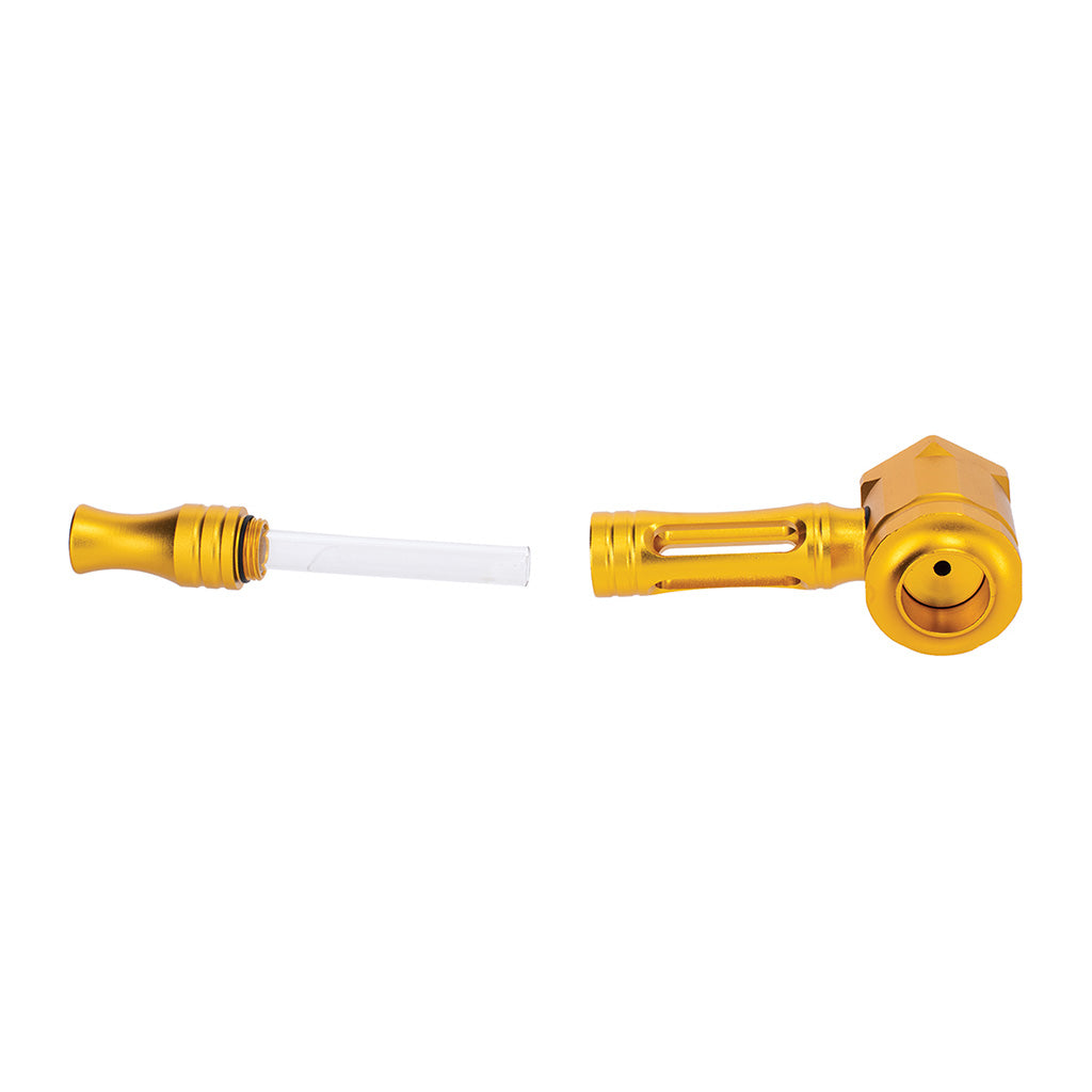 HEX CHAMBER ALUMINUM GLASS PIPE - Discreet Smoker