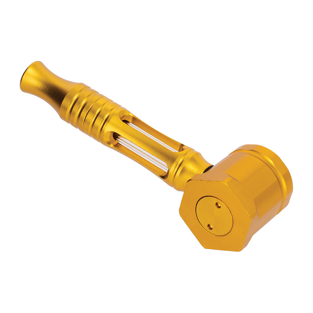 HEX CHAMBER ALUMINUM GLASS PIPE - Discreet Smoker