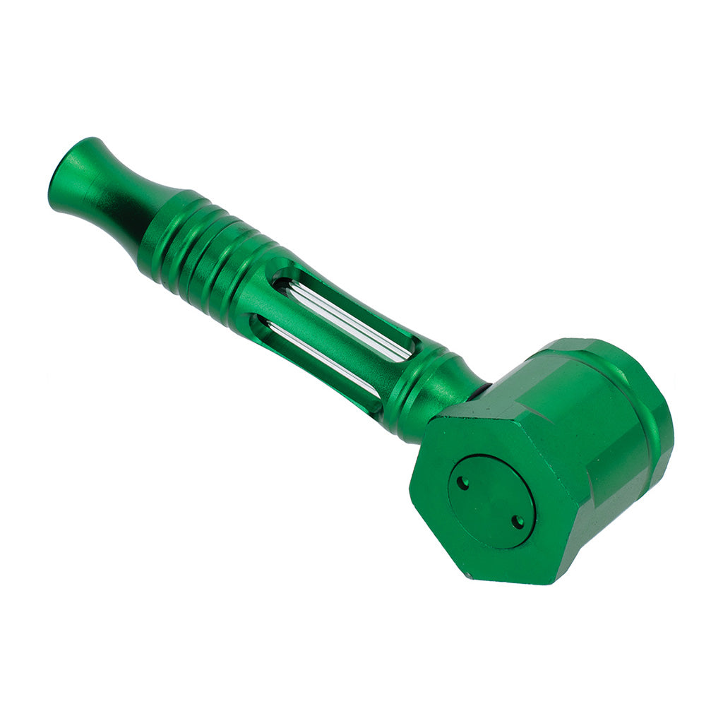 HEX CHAMBER ALUMINUM GLASS PIPE - Discreet Smoker