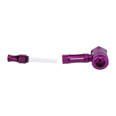 HEX CHAMBER ALUMINUM GLASS PIPE - Discreet Smoker