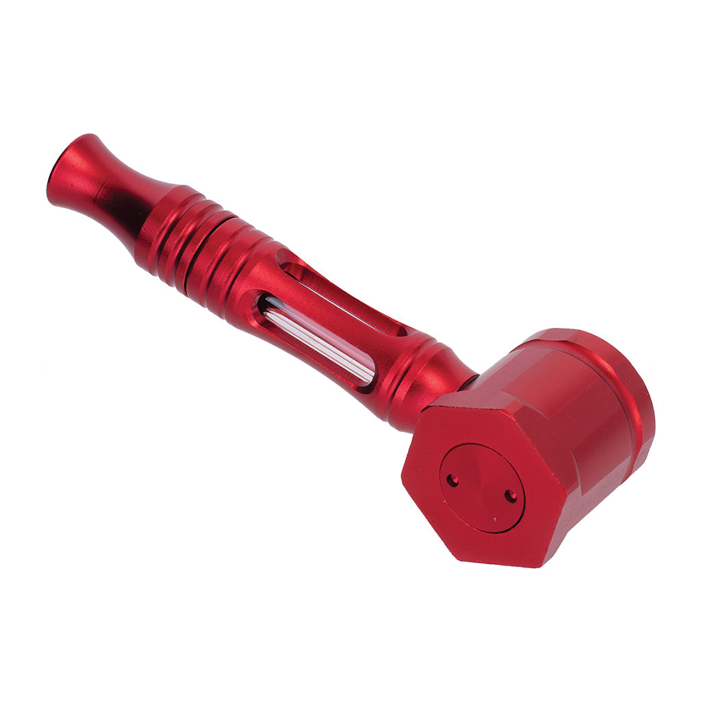 HEX CHAMBER ALUMINUM GLASS PIPE - Discreet Smoker
