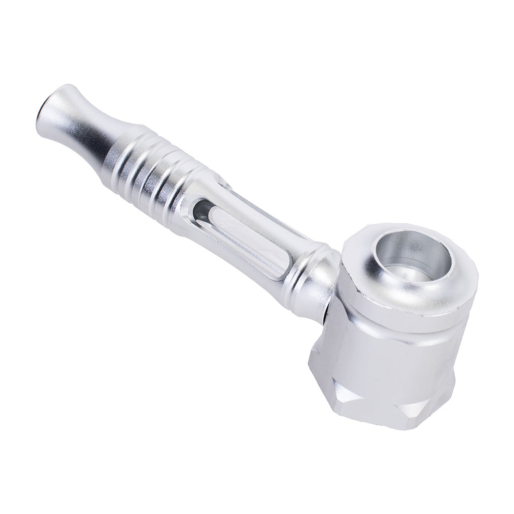 HEX CHAMBER ALUMINUM GLASS PIPE - Discreet Smoker