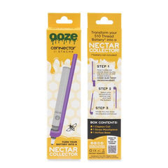 Ooze x Stache ConNectar - 510 Thread Dab Straw Vape Pen Attachment - Discreet Smoker
