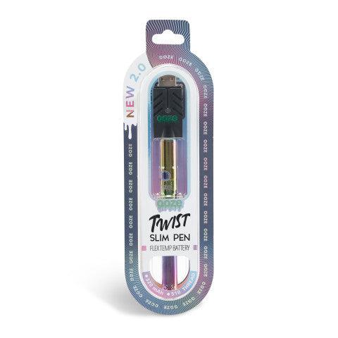 Ooze Twist Slim Pen 2.0 510 Thread Vaporizer Battery - Discreet Smoker