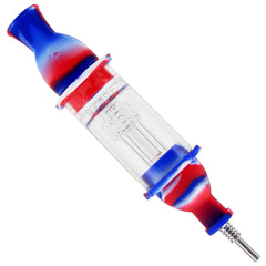 Silicone Nectar Collector Dab Straw with Water Filter - Discreet Smoker