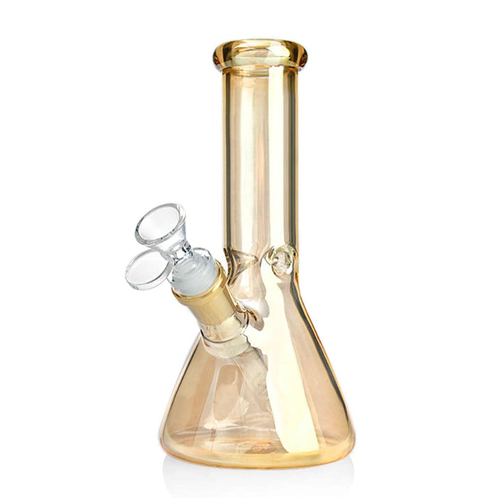 HOLOGRAPHIC BEAKER BONG, Gold
