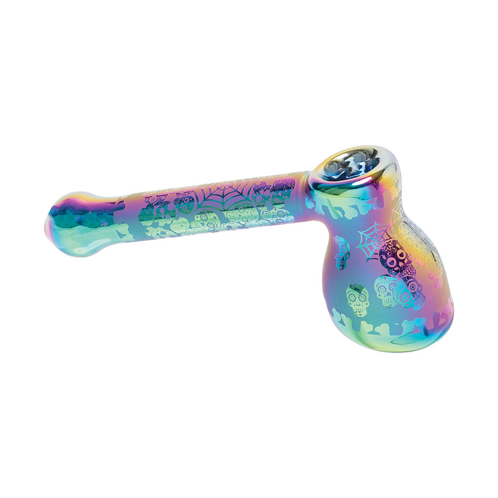 ELECTROPLATED GLASS BUBBLER - Discreet Smoker
