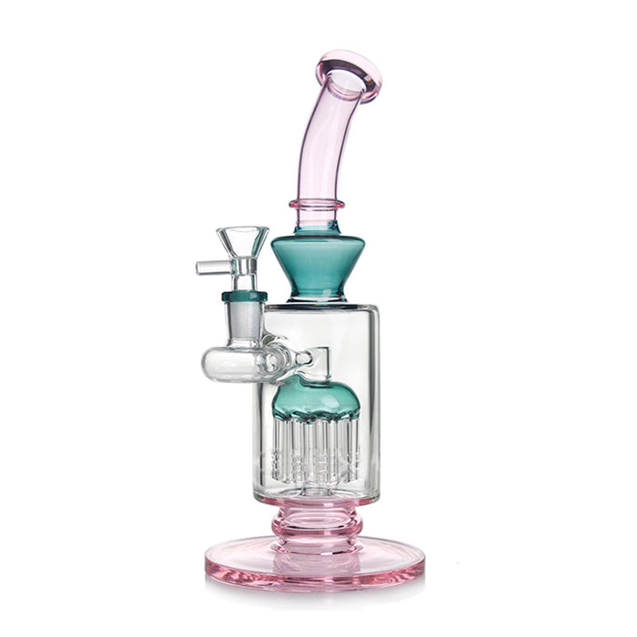 TREE PERC BENT NECK BONG, Pink