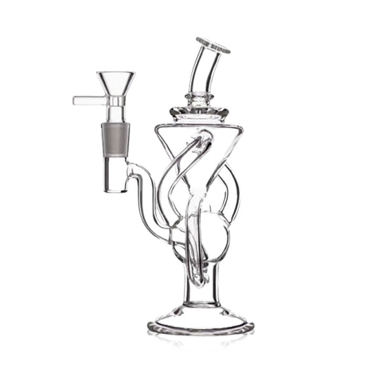 MULTIPLE RECYCLER DOUBLE CHAMBER DAB RIG - Discreet Smoker