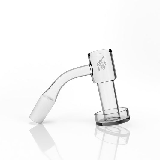 HONEYSUCKLE BEVEL QUARTZ BANGER - 45° DEGREE | YL - Discreet Smoker
