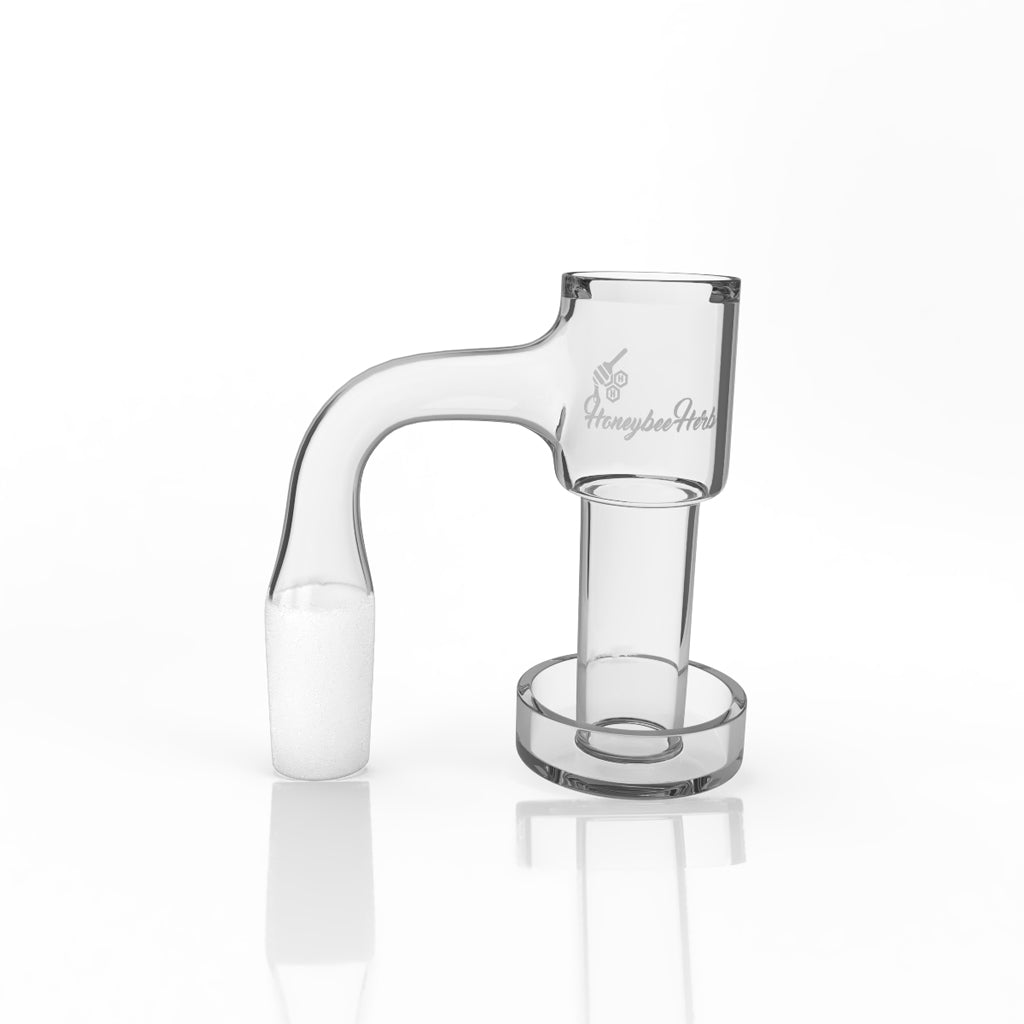 HONEYSUCKLE BEVEL QUARTZ BANGER - 90° DEGREE | BL - Discreet Smoker