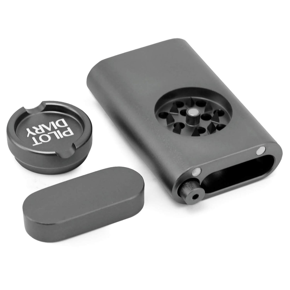 One Hitter Dugout With Grinder - Discreet Smoker