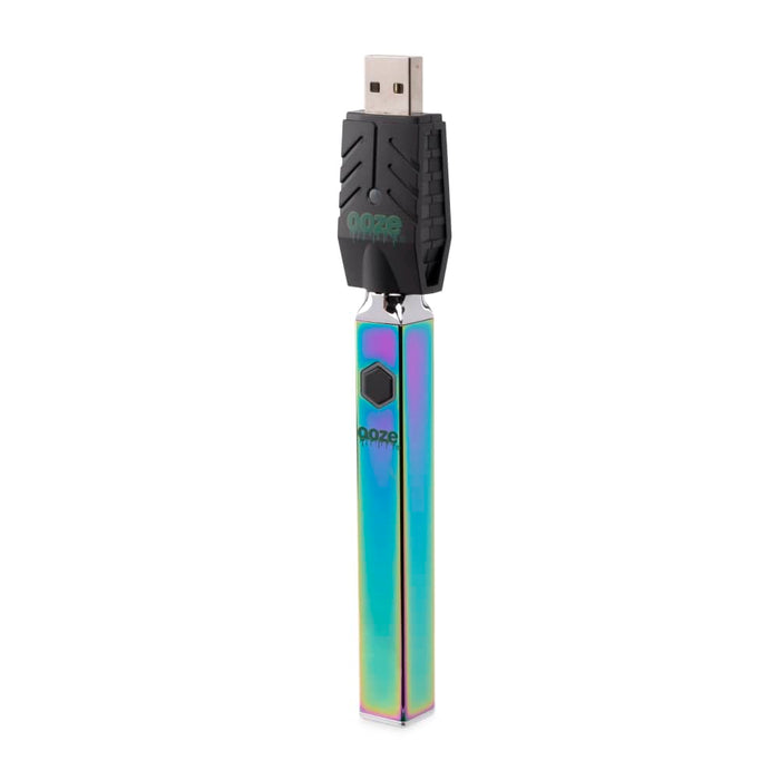 Ooze Quad 510 Thread 500 mAh Square Vape Pen Battery, Rainbow