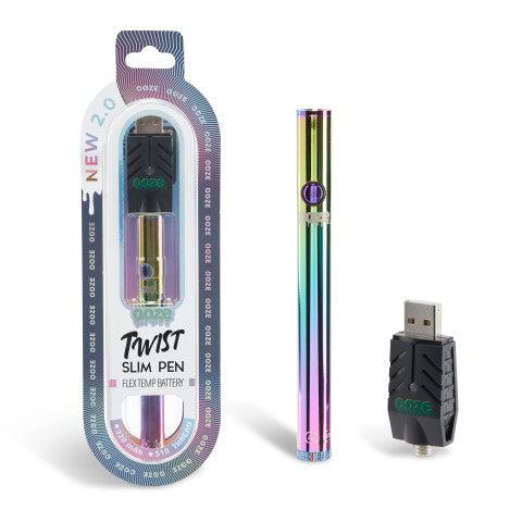 Ooze Twist Slim Pen 2.0 510 Thread Vaporizer Battery - Discreet Smoker