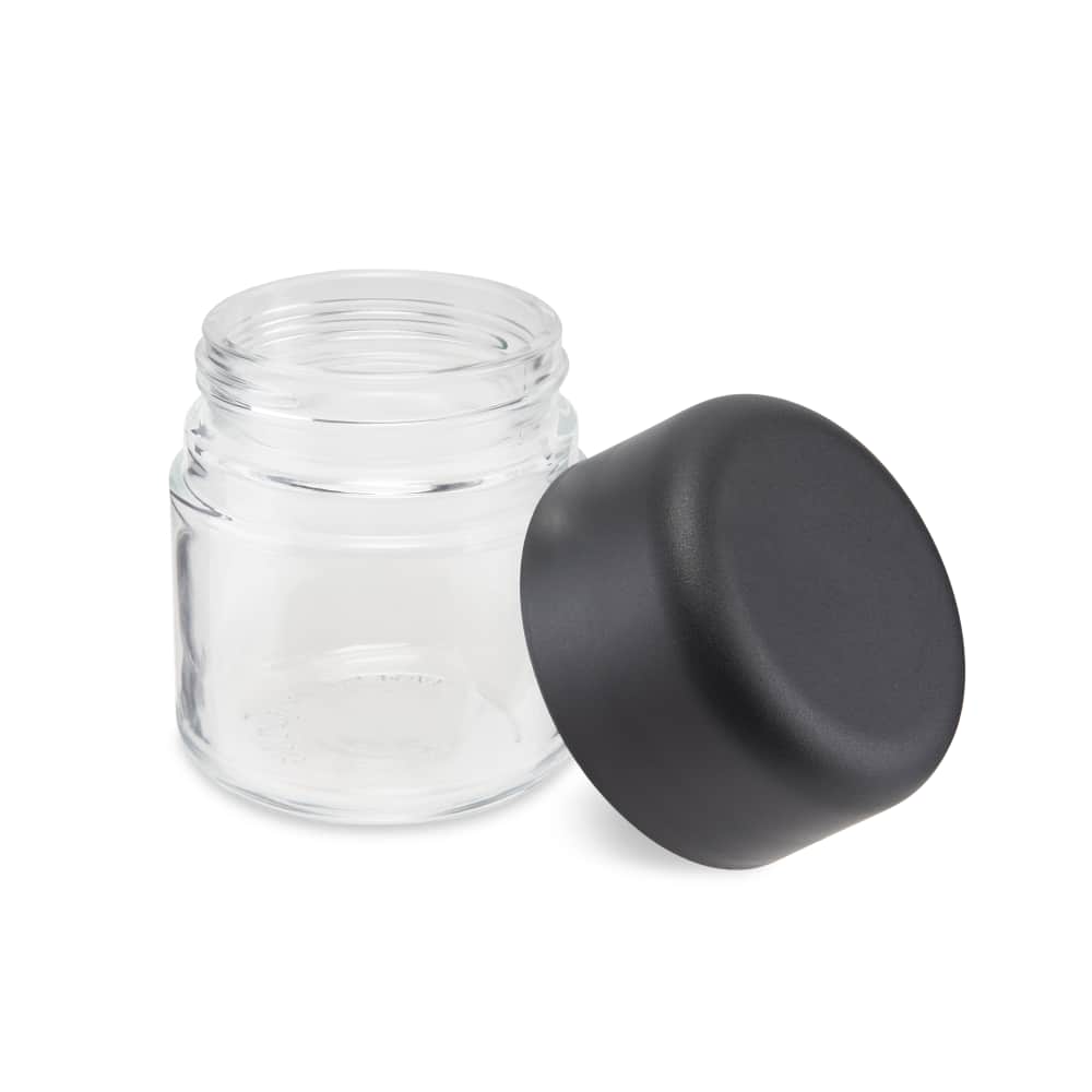 3oz Child Resistant Glass Jar and Cap 160ct Bulk - Discreet Smoker