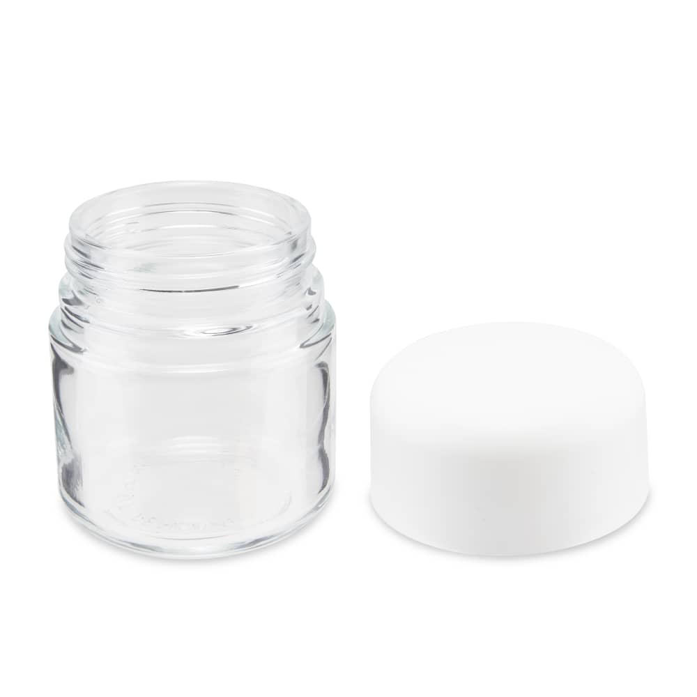 3oz Child Resistant Glass Jar and Cap 160ct Bulk - Discreet Smoker