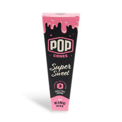 Pop Cones King Size Unbleached 3pk Cones - 24ct Display
