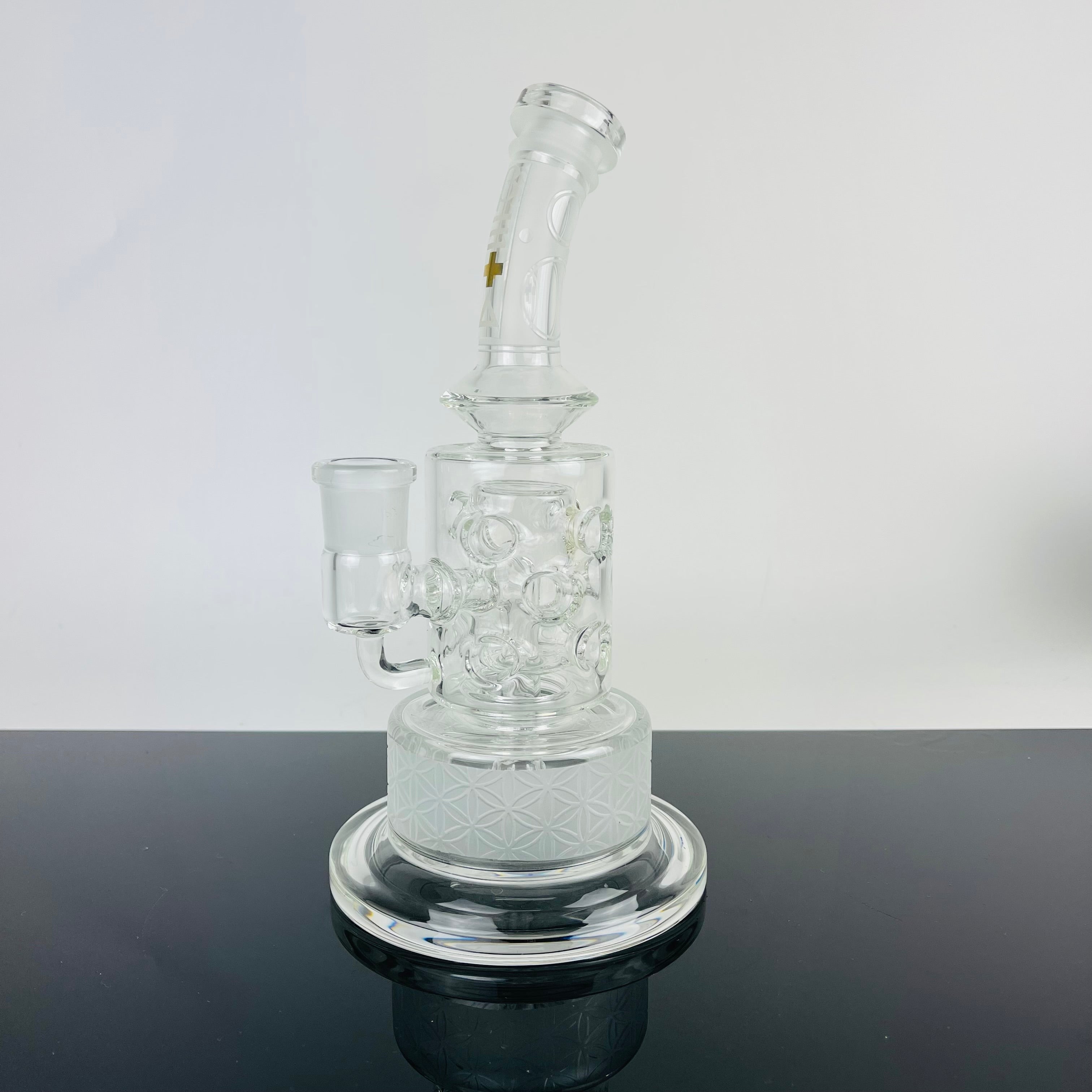 Beta Glass Labs Petra XL Custom Sandblasted #1 18mm Custom 1 of 1 (NO BOX) - Discreet Smoker