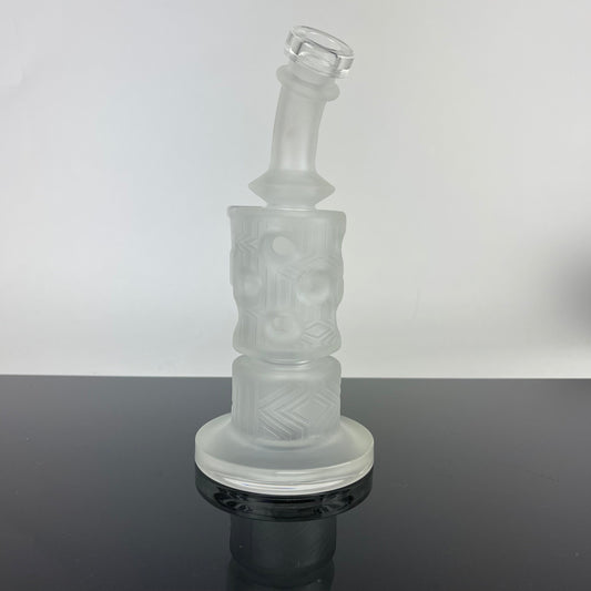 Beta Glass Labs Petra Custom Sandblasted #1 14mm Custom 1 of 1 - Discreet Smoker
