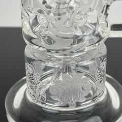 Beta Glass Labs Petra Custom Sandblasted #2 14mm Custom 1 of 1 - Discreet Smoker