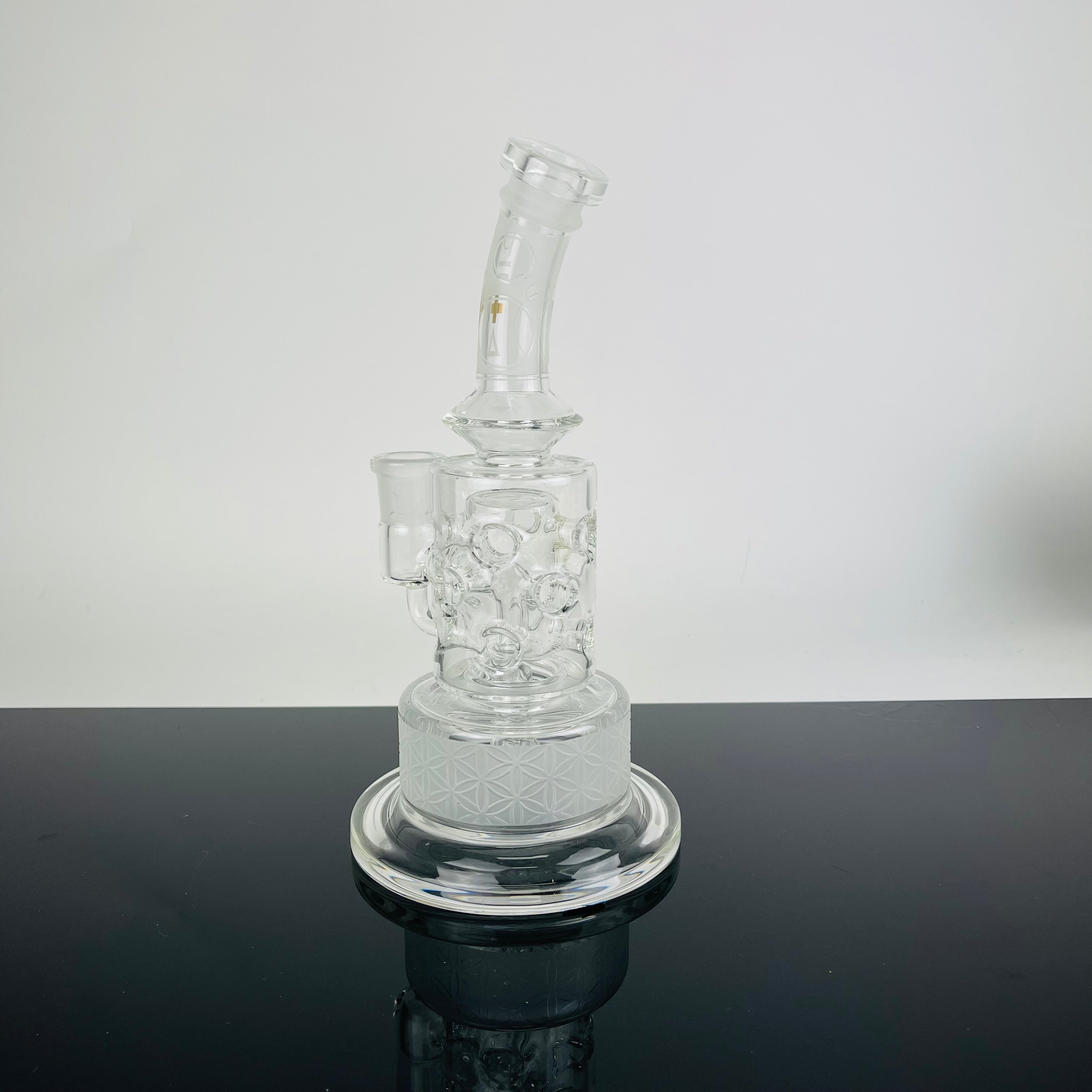 Beta Glass Labs Petra XL Custom Sandblasted #1 18mm Custom 1 of 1 (NO BOX) - Discreet Smoker