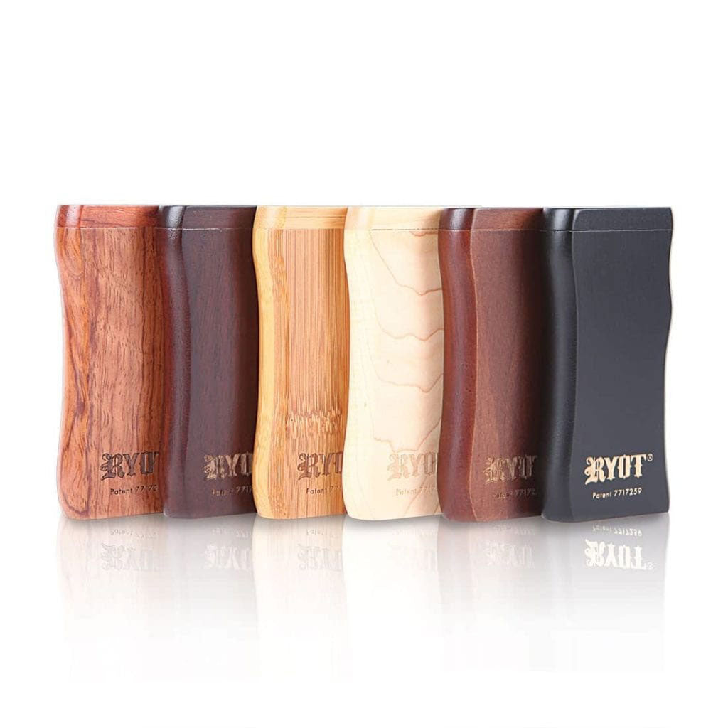 RYOT WOODEN MAGNETIC DUGOUT WITH MATCHING ONE HITTER - Discreet Smoker